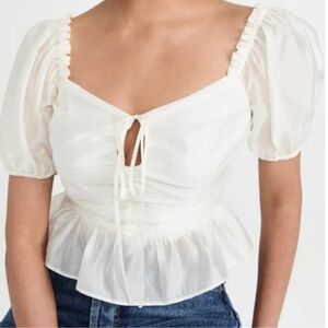 NWT WAYF Peplum Top